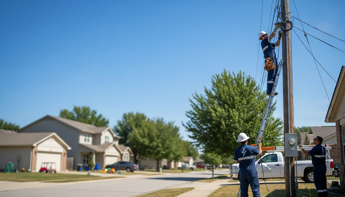 Residential electrician providing installation services in Artesia Wells, TX